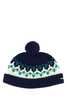 MIU MIU Embroidered Wool Beanie Hat - Navy - Thumbnail 2