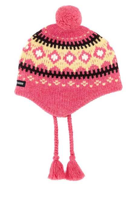 Jocelyn Ombré Metallic Rose Gold Hat w/Faux Fur Pom & Scarf Set jocelyn Moon And Stars Faux Fur Pom Beanie in Ivory | REVOLVE main image 2