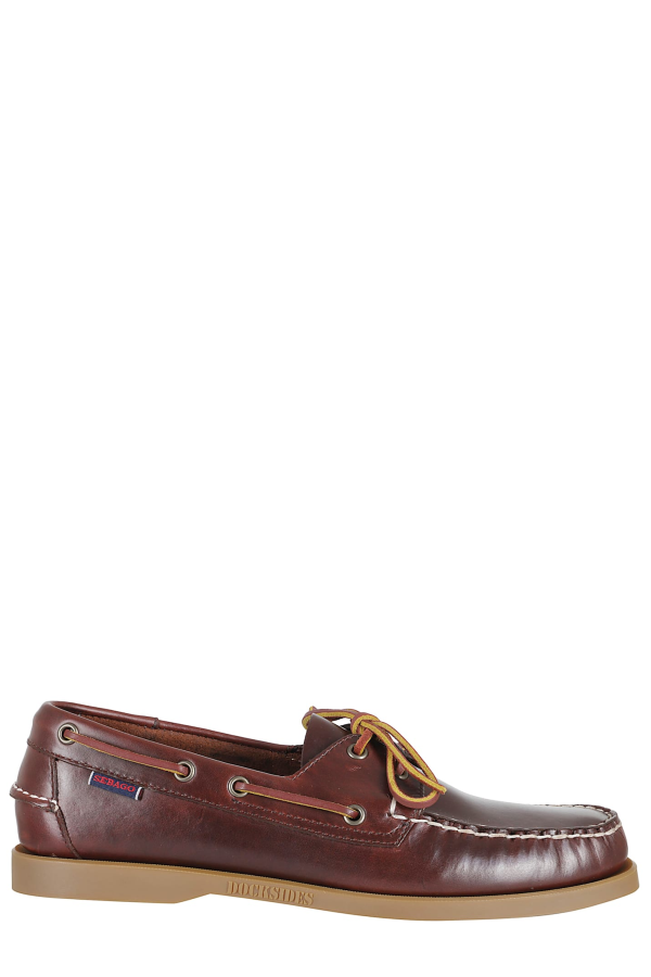 Sebago Docksides Portland Waxed Boat Shoes - Brown Honey