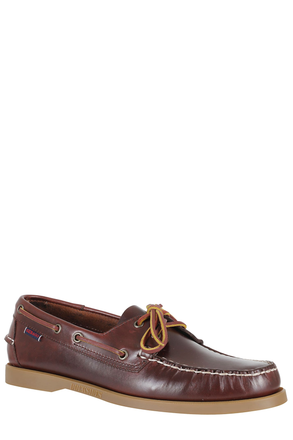 Sebago Docksides Portland Waxed Boat Shoes - Brown Honey