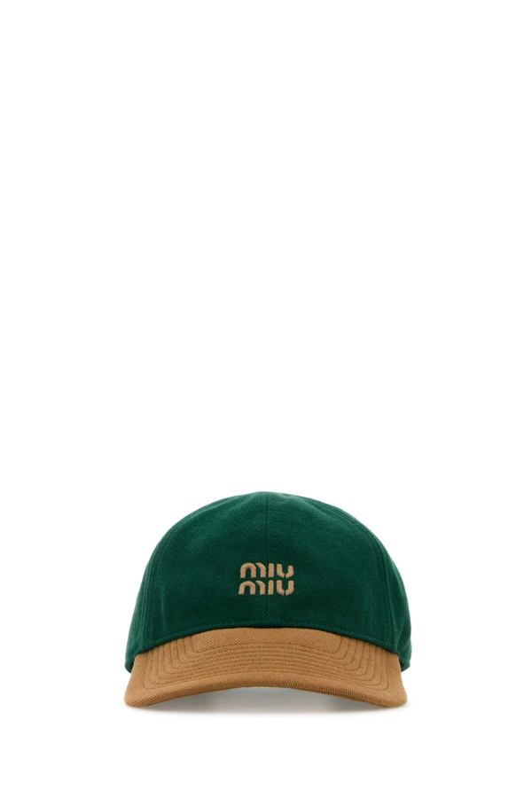 MIU MIU Two-Tone Drill Baseball Cap - Biliardosughero