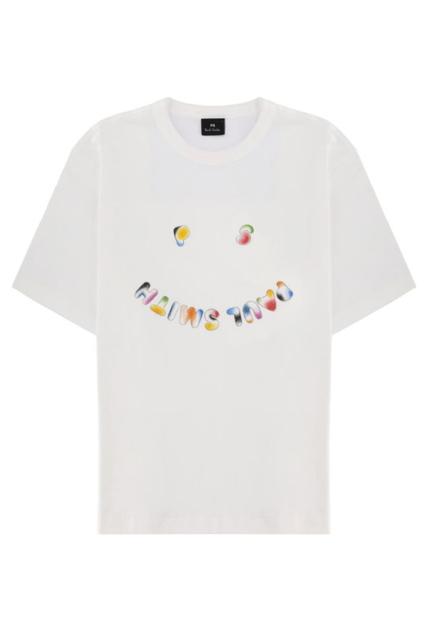 PAUL SMITH PS by Paul Smith Happy T-Shirt - White