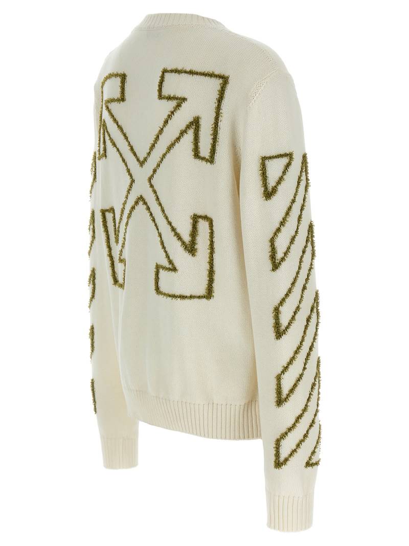 Off-White Diag Outline Sweater - Beige
