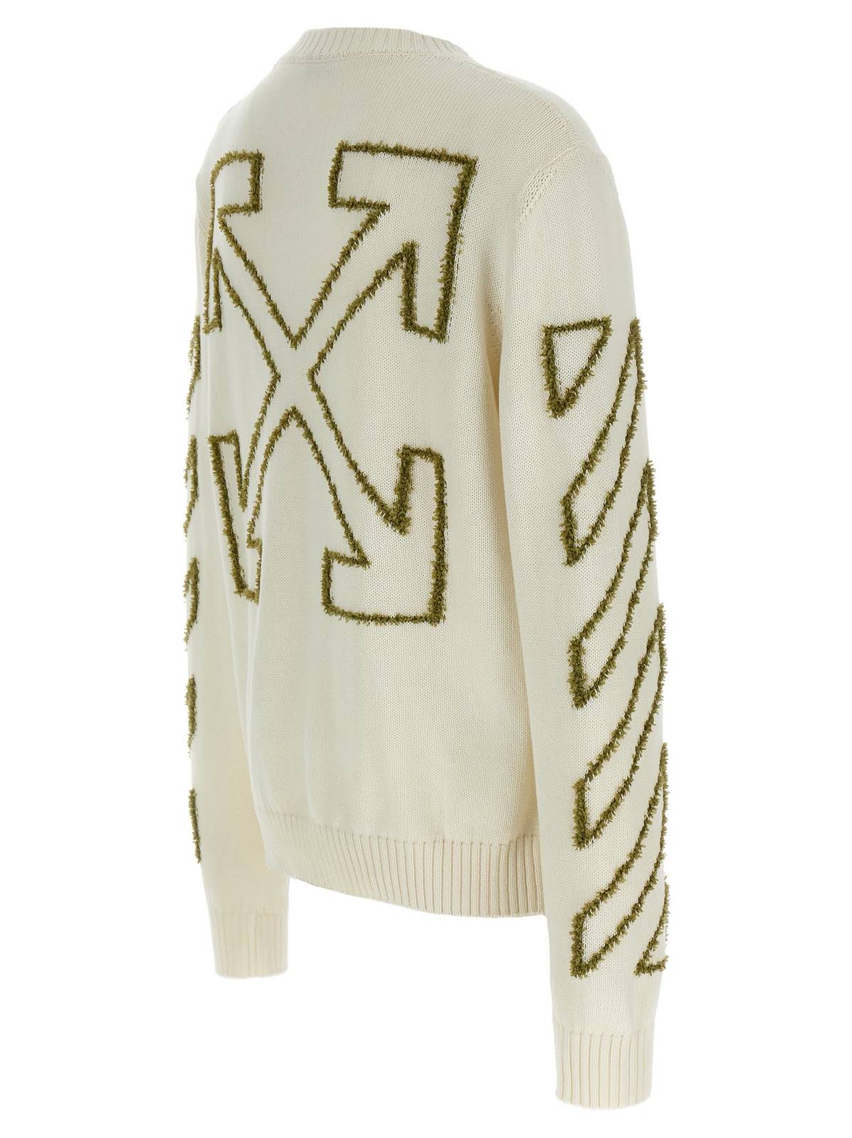 Off-White Diag Outline Sweater - Beige - Image 3 of 5