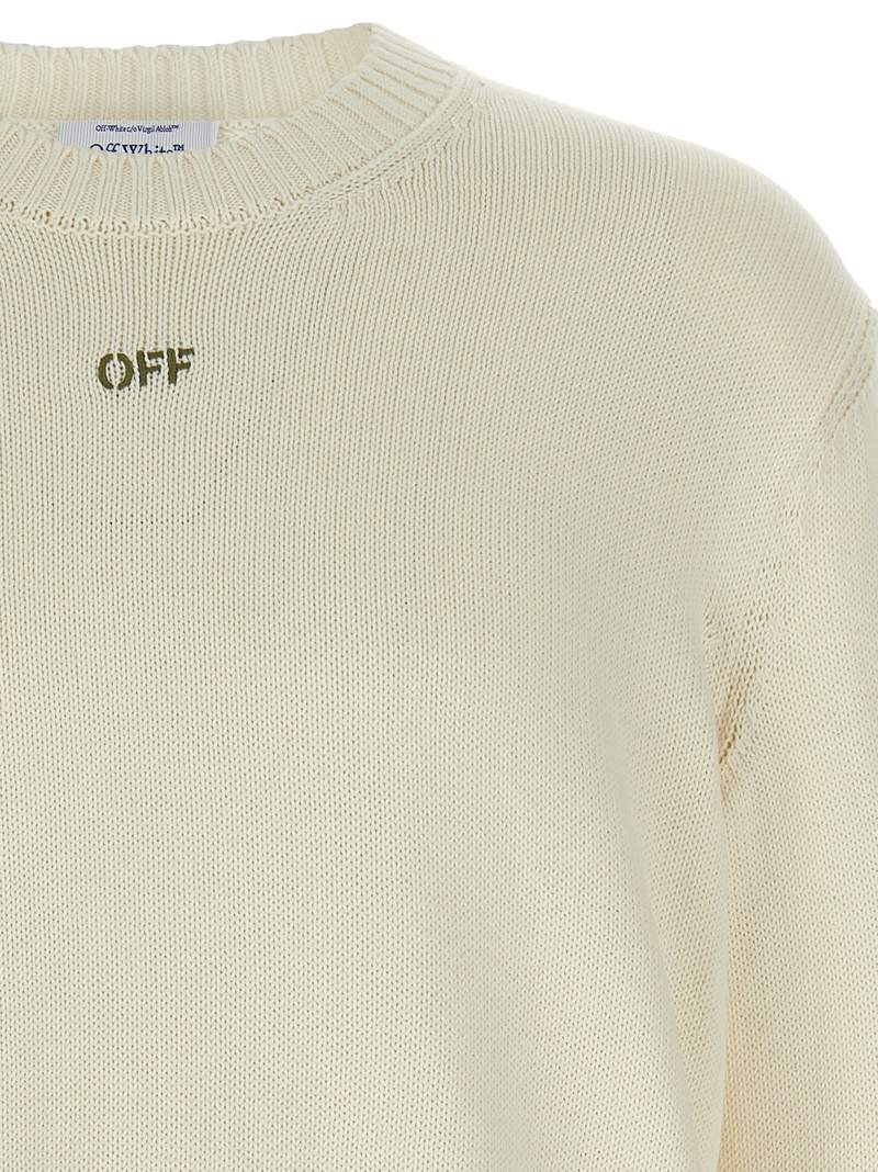 Off-White Diag Outline Sweater - Beige