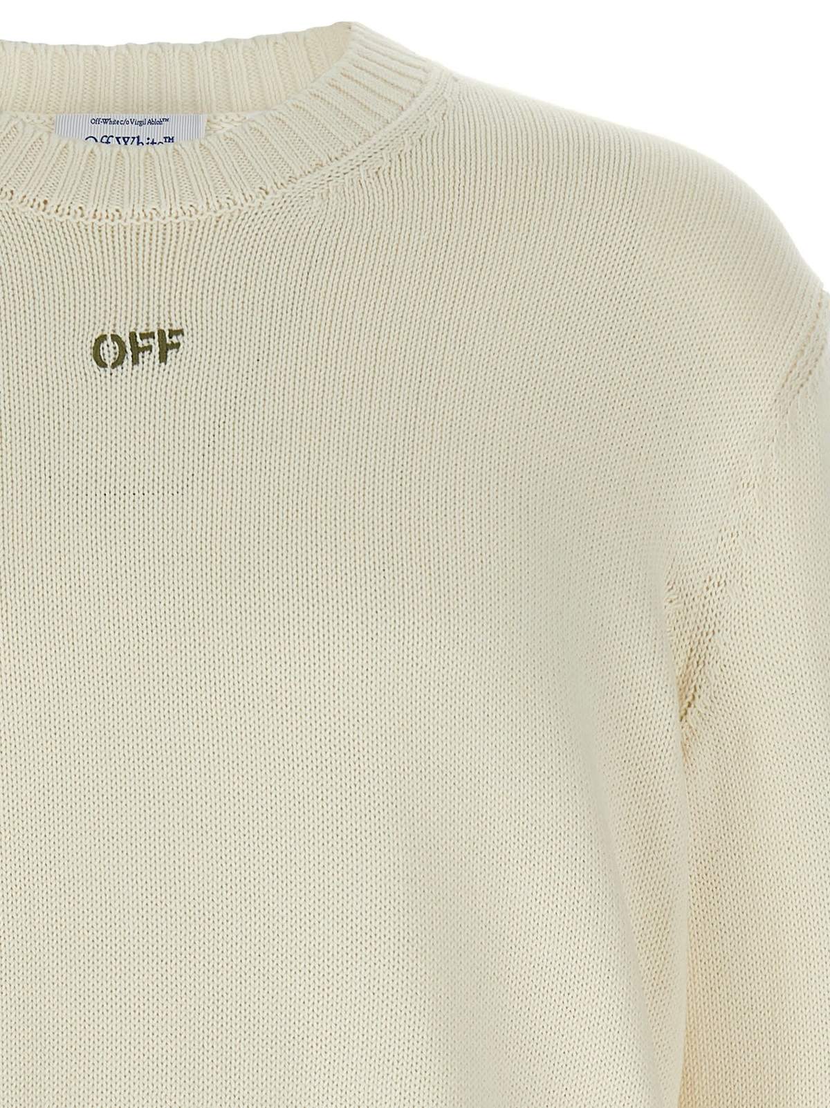 Off-White Diag Outline Sweater - Beige - Image 4 of 5