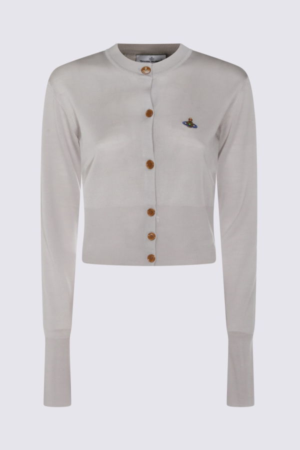 Vivienne Westwood Light Grey Wool Blend Knitwear Sweater - Gray