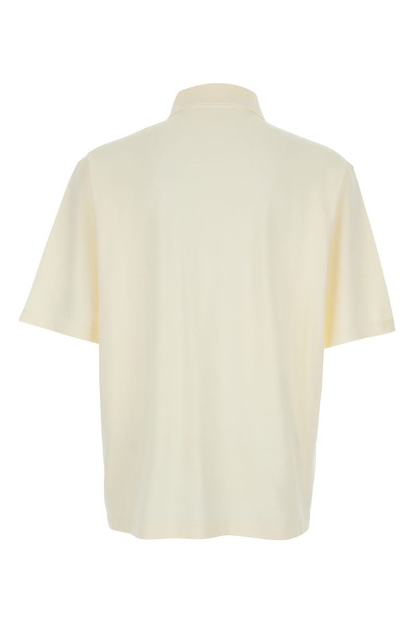 Ami Alexandre Mattiussi Polo Shirt With ADC Patch Logo In Cotton - White