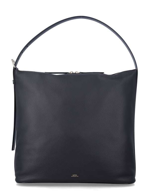 A.P.C. Vera Maxi Smooth Leather Bag - Black