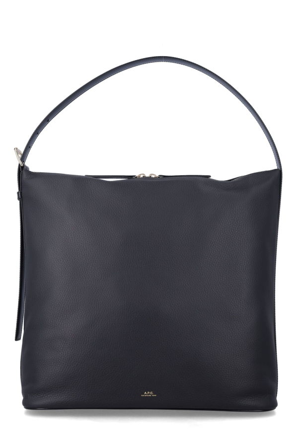 A.P.C. Vera Maxi Smooth Leather Bag - Black
