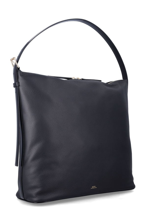 A.P.C. Vera Maxi Smooth Leather Bag - Black