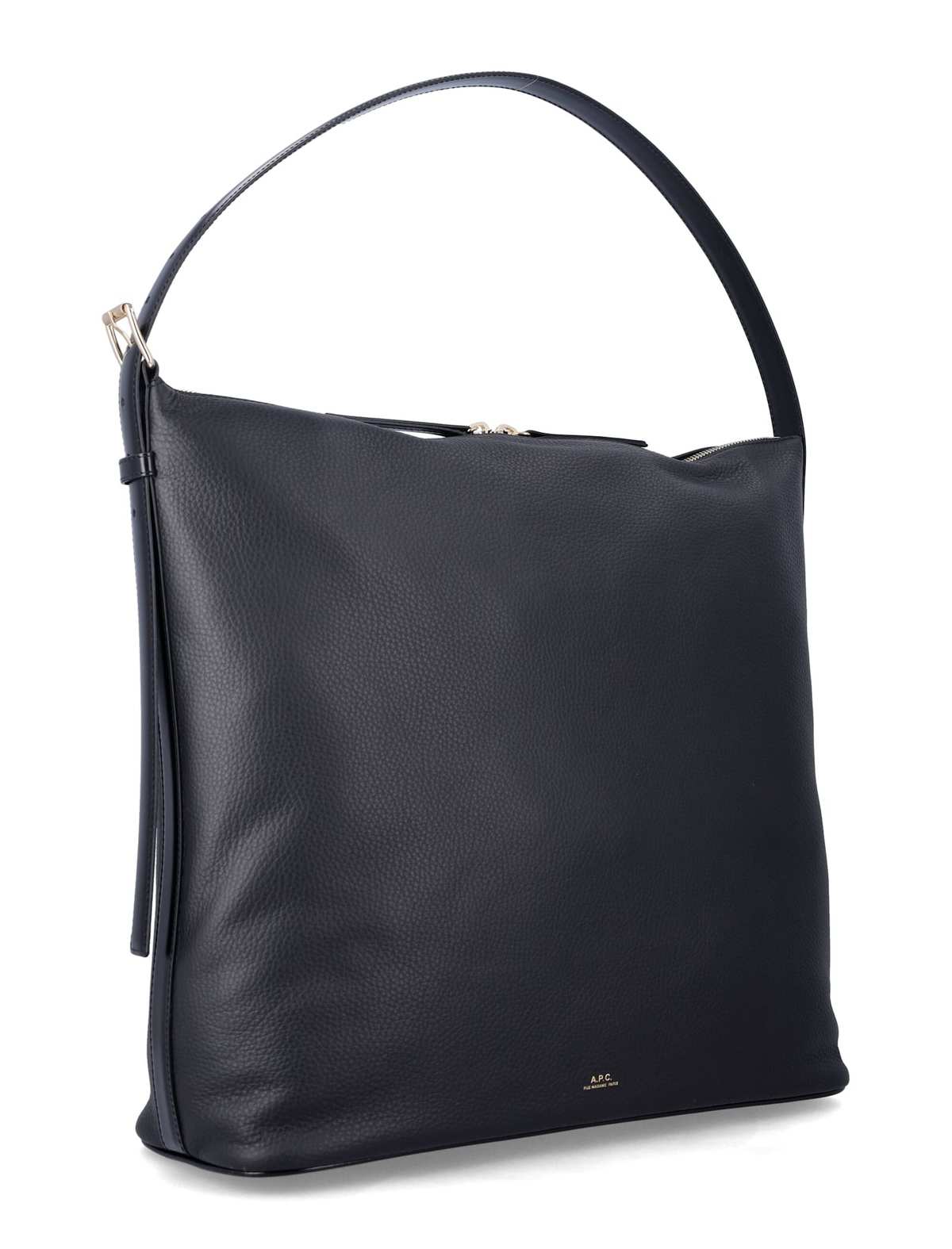 A.P.C. Vera Maxi Smooth Leather Bag - Black - Image 2 of 3