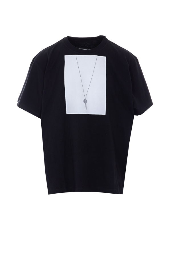 MM6 Maison Margiela Key Print T-Shirt - Black