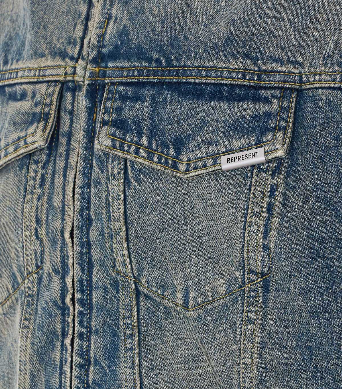 Represent R4 Denim Jacket - Blue - Image 3 of 4