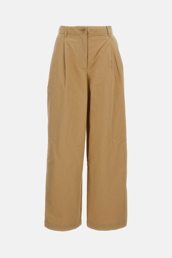 Casey Casey Cotton Sienna Trousers - Beige