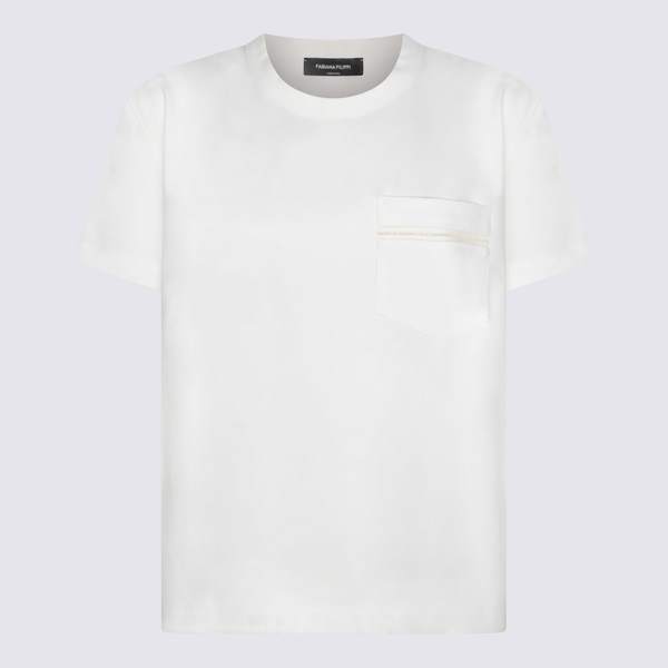 Fabiana Filippi Viscose T-Shirt - White