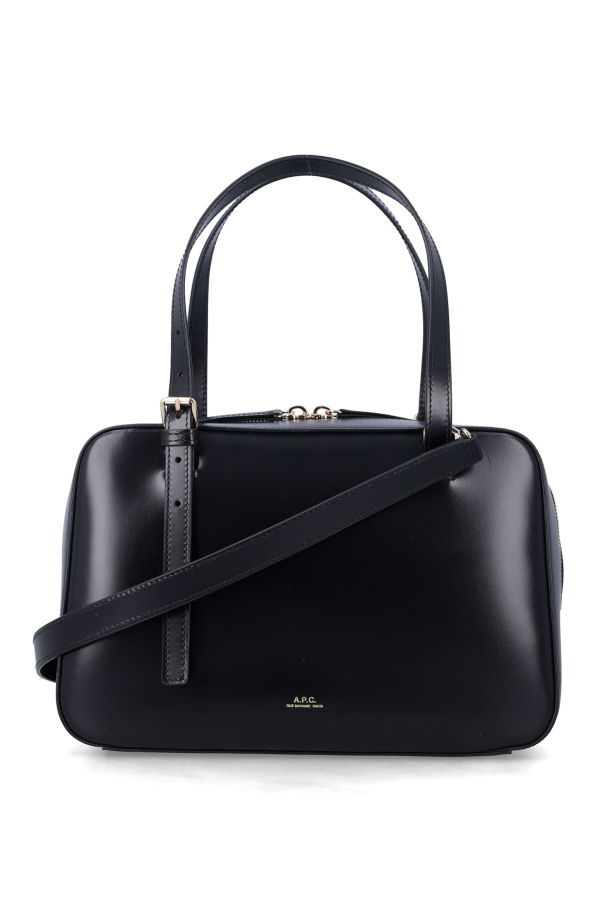 A.P.C. Virginie Leather Box Bag - Black