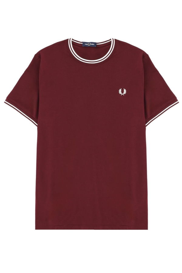 Fred Perry Logo Tee - Bordeaux