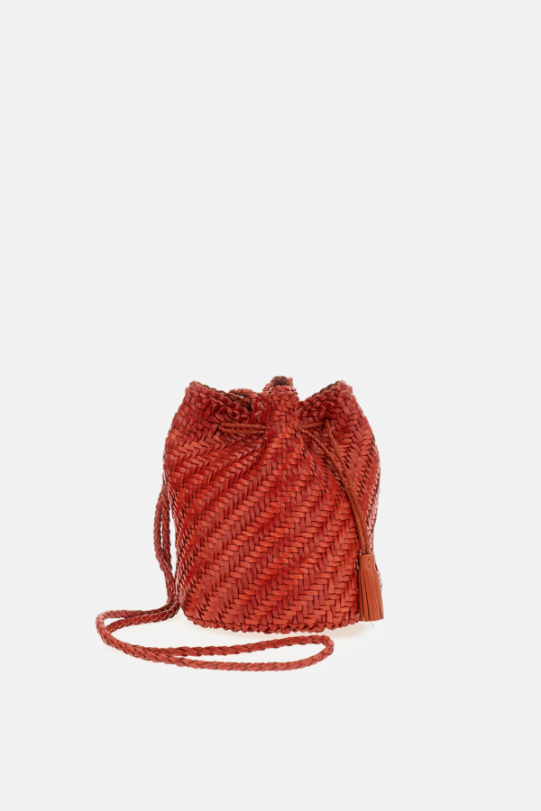 Dragon Diffusion Pompom Bucket Bag Shoulder Bag - Orange