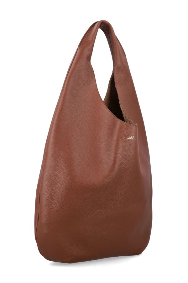 A.P.C. Le Neige Grained Leather Handbag - Hazelnut