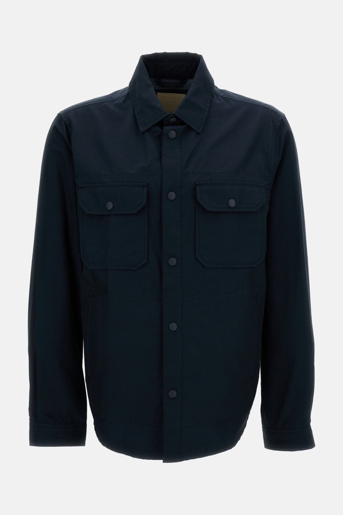 Woolrich Light Ramar Overshirt Jacket - Melton Blue - Image 1 of 3
