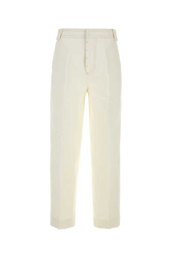 Ami Alexandre Mattiussi White Cotton Baggy Pant - Blanccreme