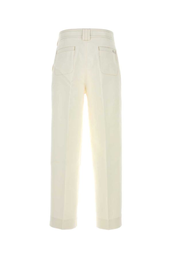 Ami Alexandre Mattiussi White Cotton Baggy Pant - Blanccreme