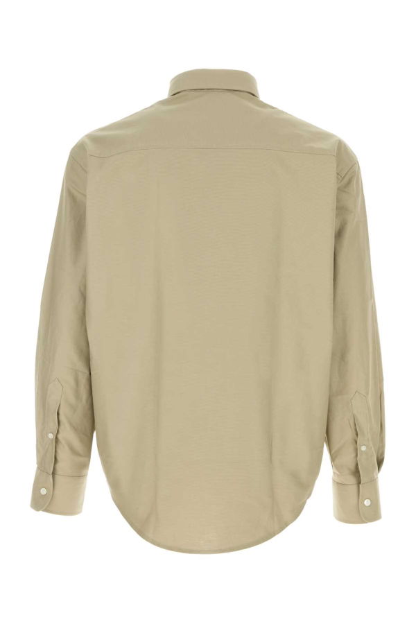 Ami Alexandre Mattiussi Sage Green Oxford Oversize Shirt - Beige Taupe