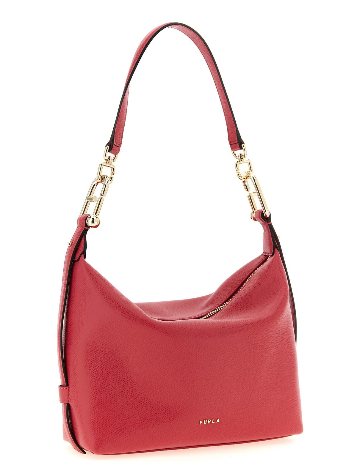 Furla Tonie Mignon Shoulder Bag - Fuchsia - Image 3 of 4