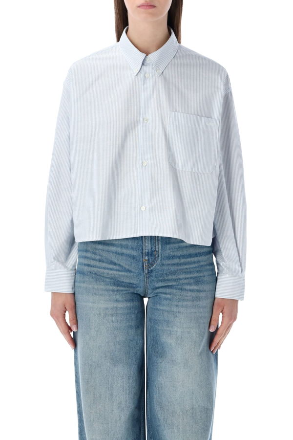 A.P.C. Striped Cotton Shirt - Blue/White