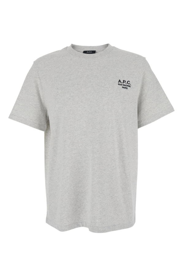 A.P.C. Crewneck Logo T-Shirt - Gray