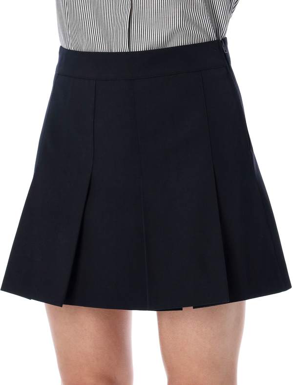 A.P.C. Pleated Skirt - Dark Navy