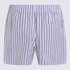 Ami Alexandre Mattiussi Cotton Shorts - White/Blue - Thumbnail 2