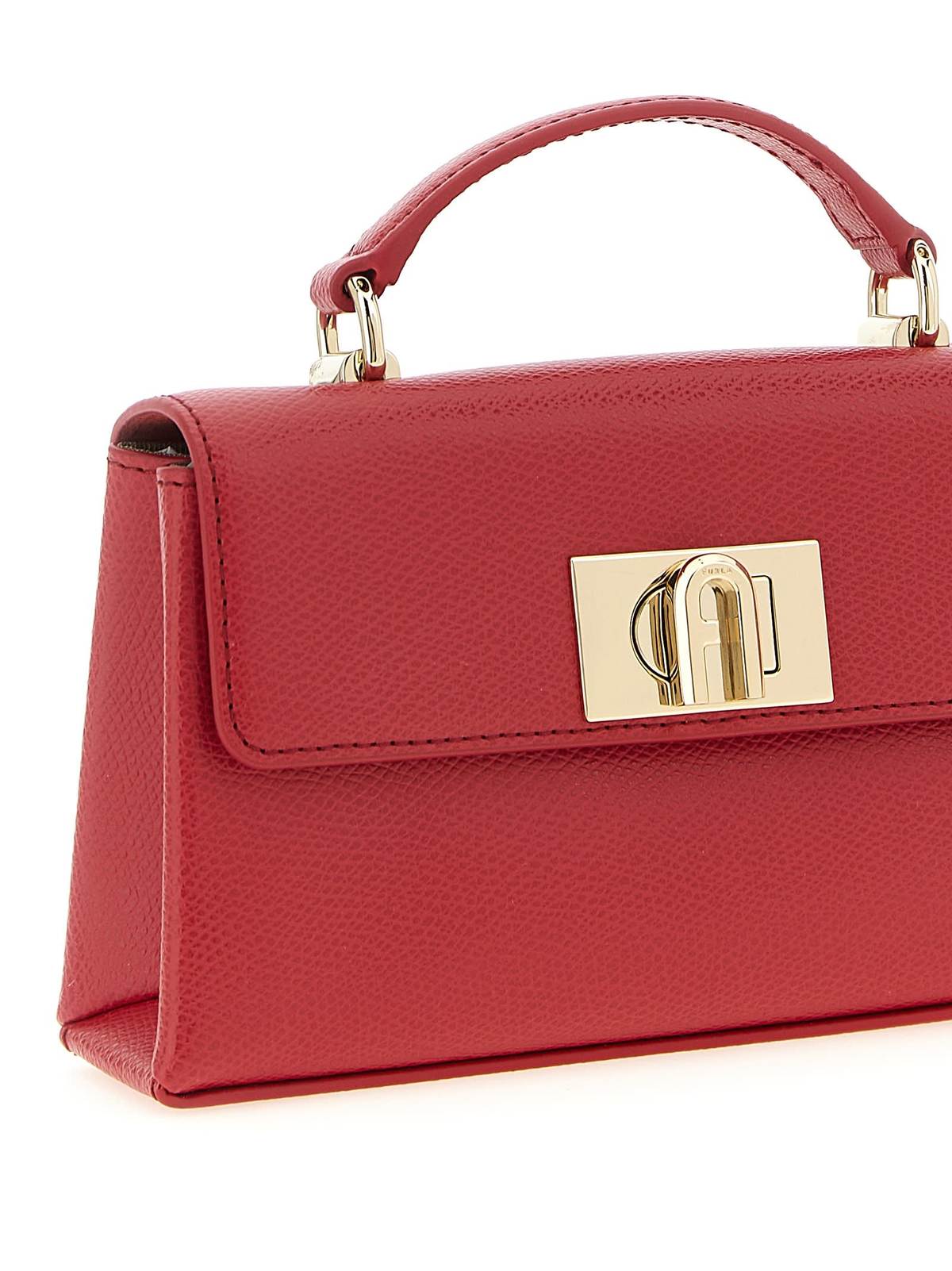Furla 1927 Mini Crossbody Bag - Red - Image 3 of 4