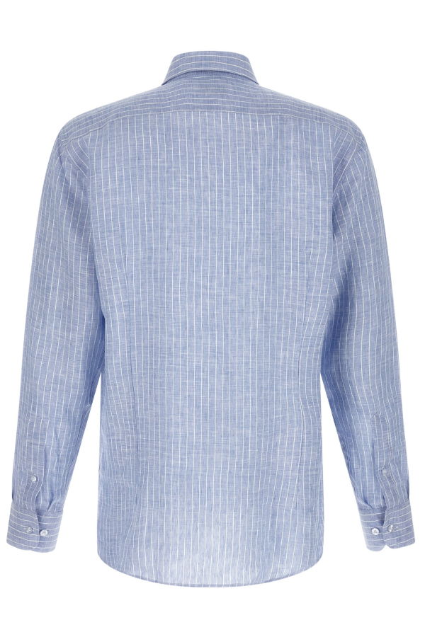 Etro Striped Linen Shirt - Light Blue