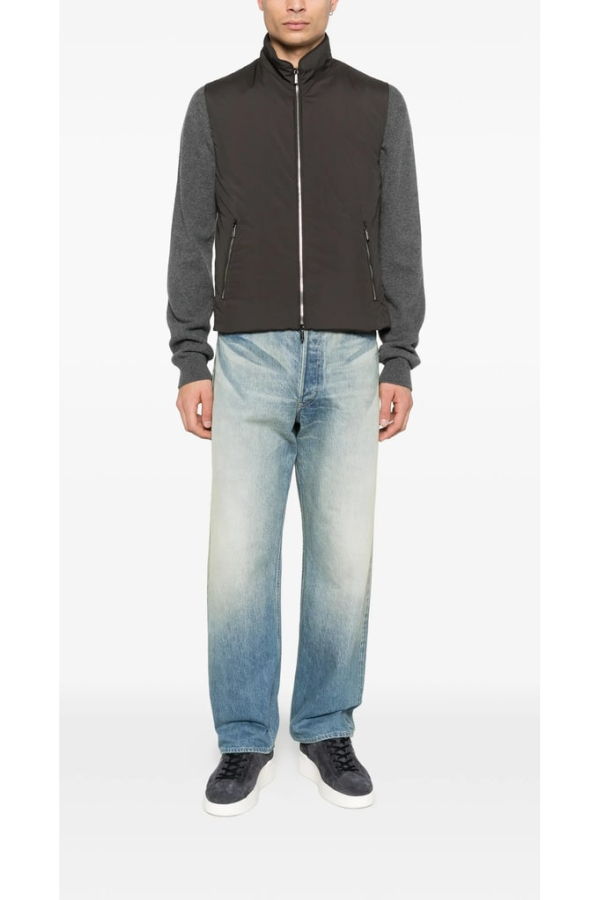 Moorer Outwear Waistcoat Vest - Brown