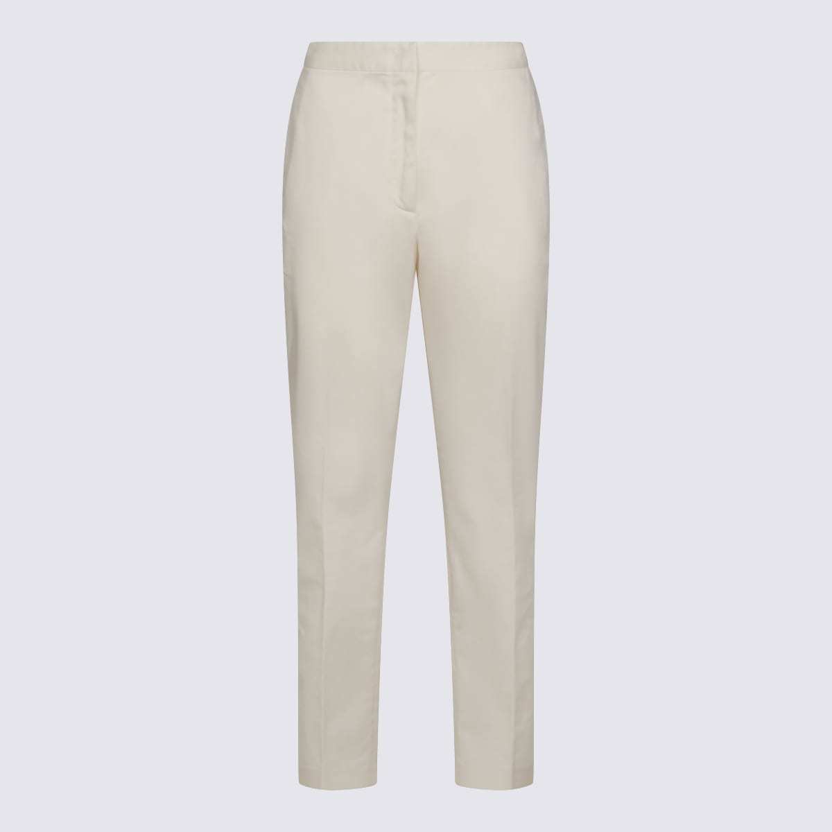 Fabiana Filippi White Cotton Pants - Burro - Image 1 of 4