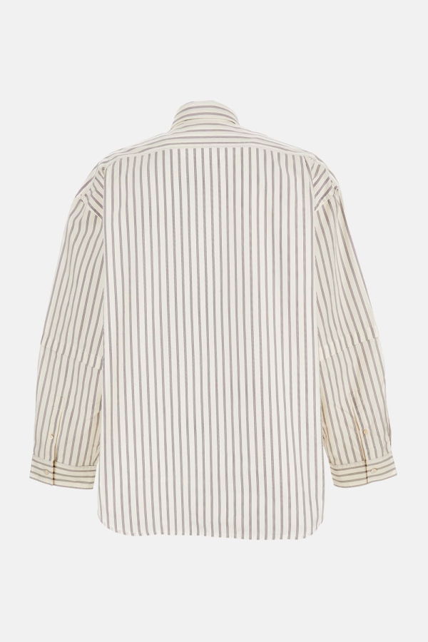 Acne Studios Double-Sleeve Stripe Shirt - White