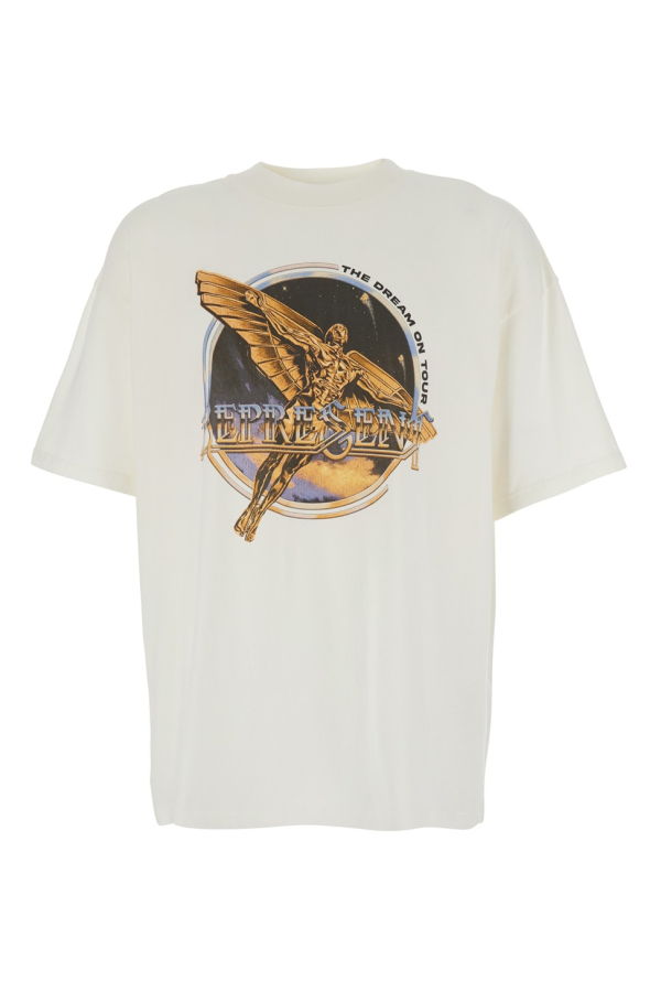 Represent Crew Neck T-Shirt With Graphic Print - White