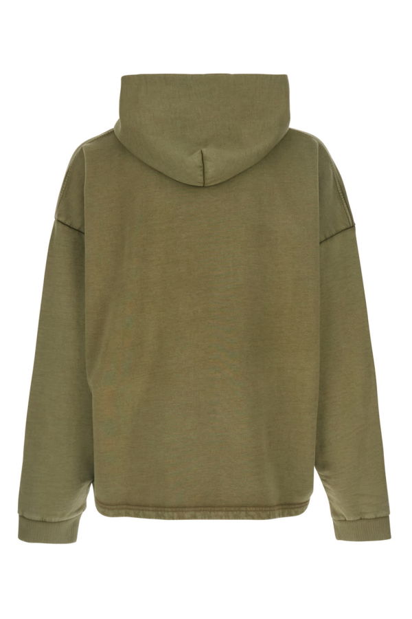 Represent Sweatshirt With Logo Lettering and Faded Effect - Green