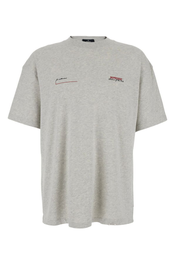 Represent Patron of the Club Crewneck T-Shirt - Gray