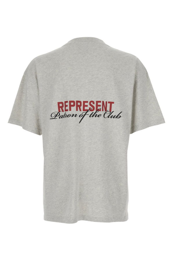 Represent Patron of the Club Crewneck T-Shirt - Gray