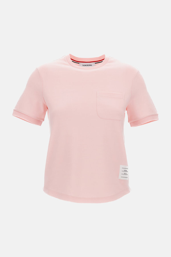 thom browne Cotton Milano Pocket Tee - Pink