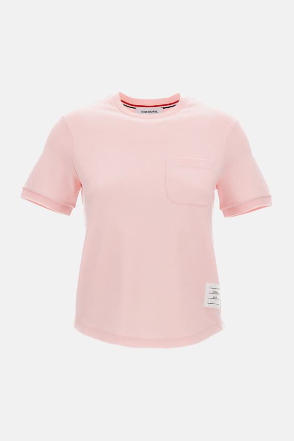 thom browne Cotton Milano Pocket Tee - Pink