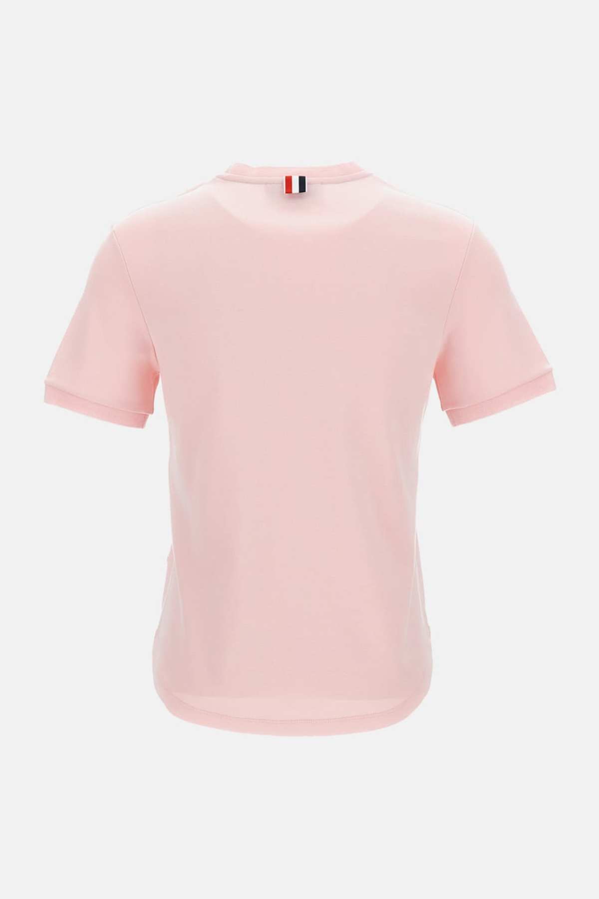 thom browne Cotton Milano Pocket Tee - Pink - Image 2 of 3