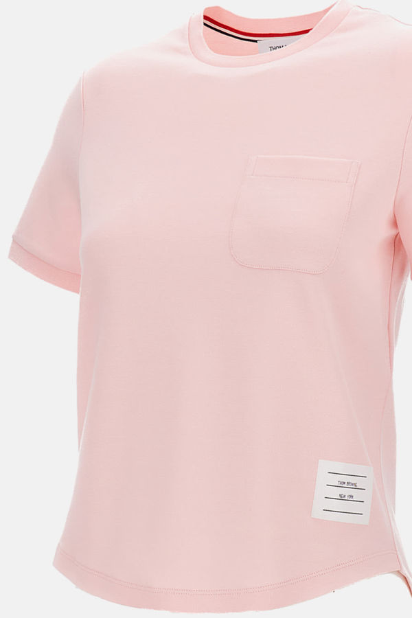 thom browne Cotton Milano Pocket Tee - Pink