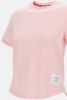 thom browne Cotton Milano Pocket Tee - Pink - Thumbnail 3