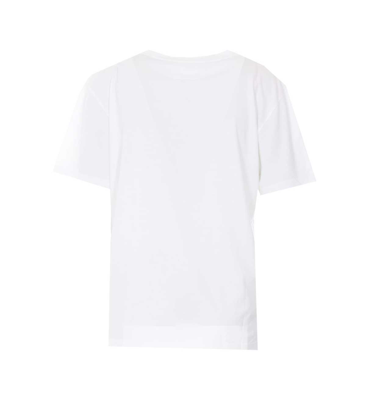 MM6 Maison Margiela Printed T-Shirt - White - Image 2 of 4