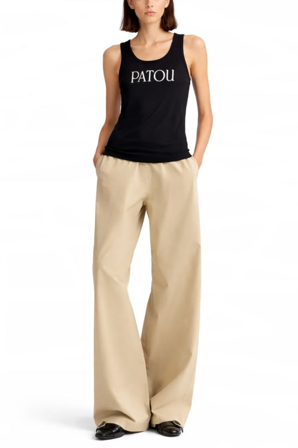 Patou Pants With Elasticated Waist Pants - Beige