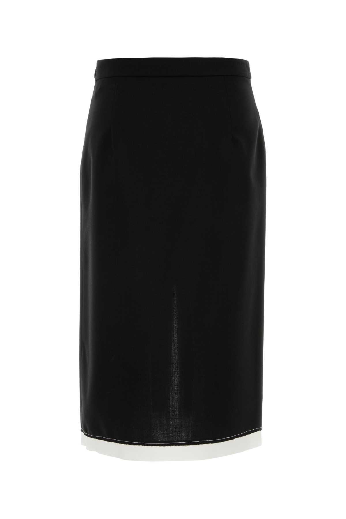 Marni Wool Skirt - Black - Image 2 of 2